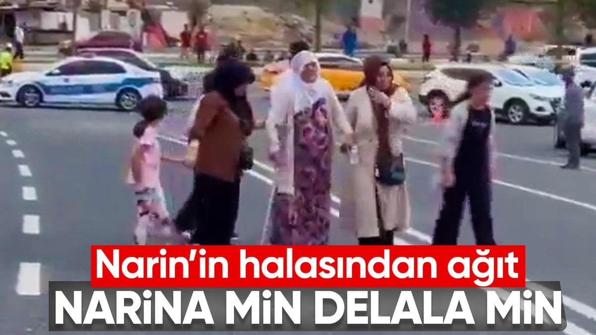 Narin Güran’ın halası Adli Tıp Kurumu’nun önünde ağıt yaktı: Benim Narin’im, değerlim