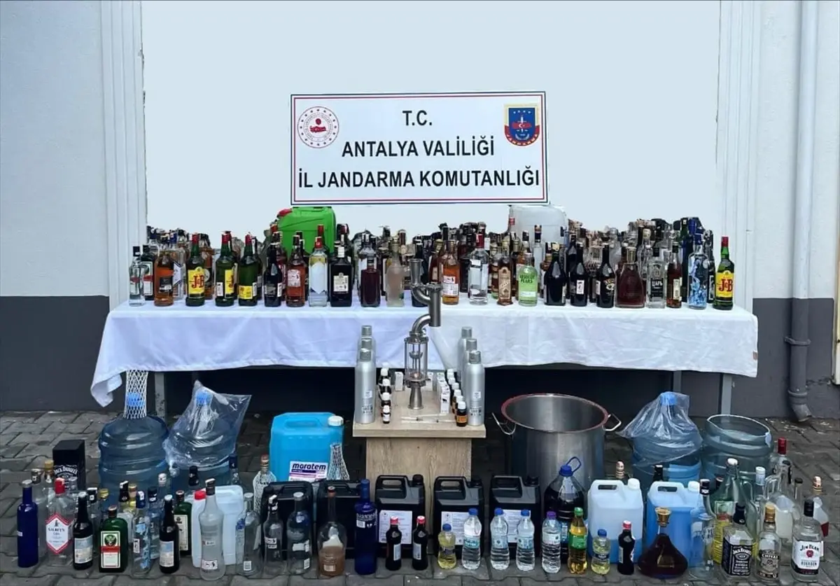 Manavgat’ta 725 Litre Sahte İçki Ele Geçirildi